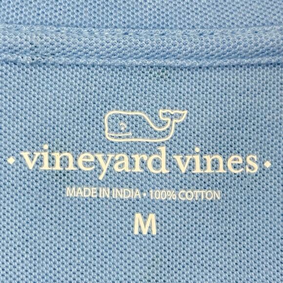 Vineyard Vines Broadway Anchor Quarter Zip Pullover Blue Sz M Nautical Preppy - Picture 5 of 6